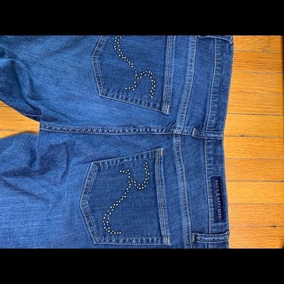 Rock & Republic straight leg jeans med rinse size 8 - Picture 4 of 5
